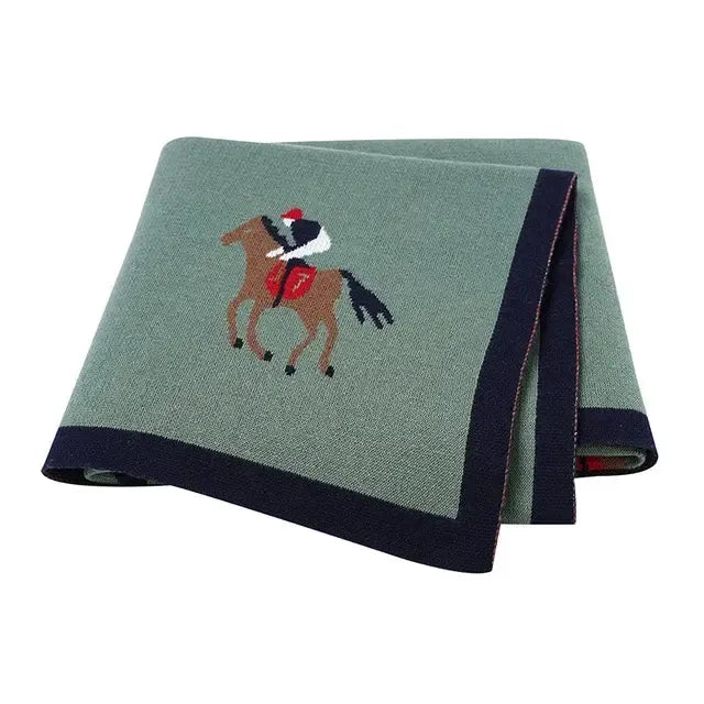Horse Pattern Soft Blanket