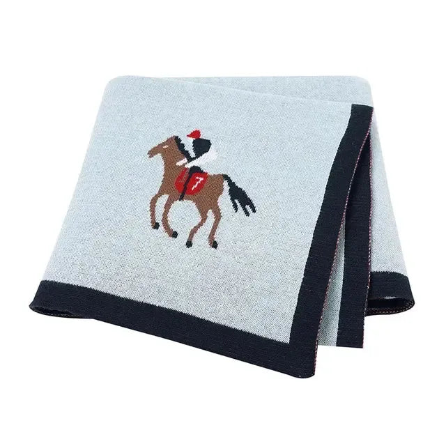 Horse Pattern Soft Blanket