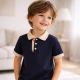 Organic Cotton Jersey Polo Shirt