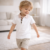 Organic Cotton Jersey Polo Shirt