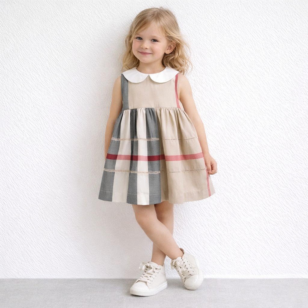 Beige Plaid NYC Dress, Baby & Toddler clothing, ONEAKIDS 7