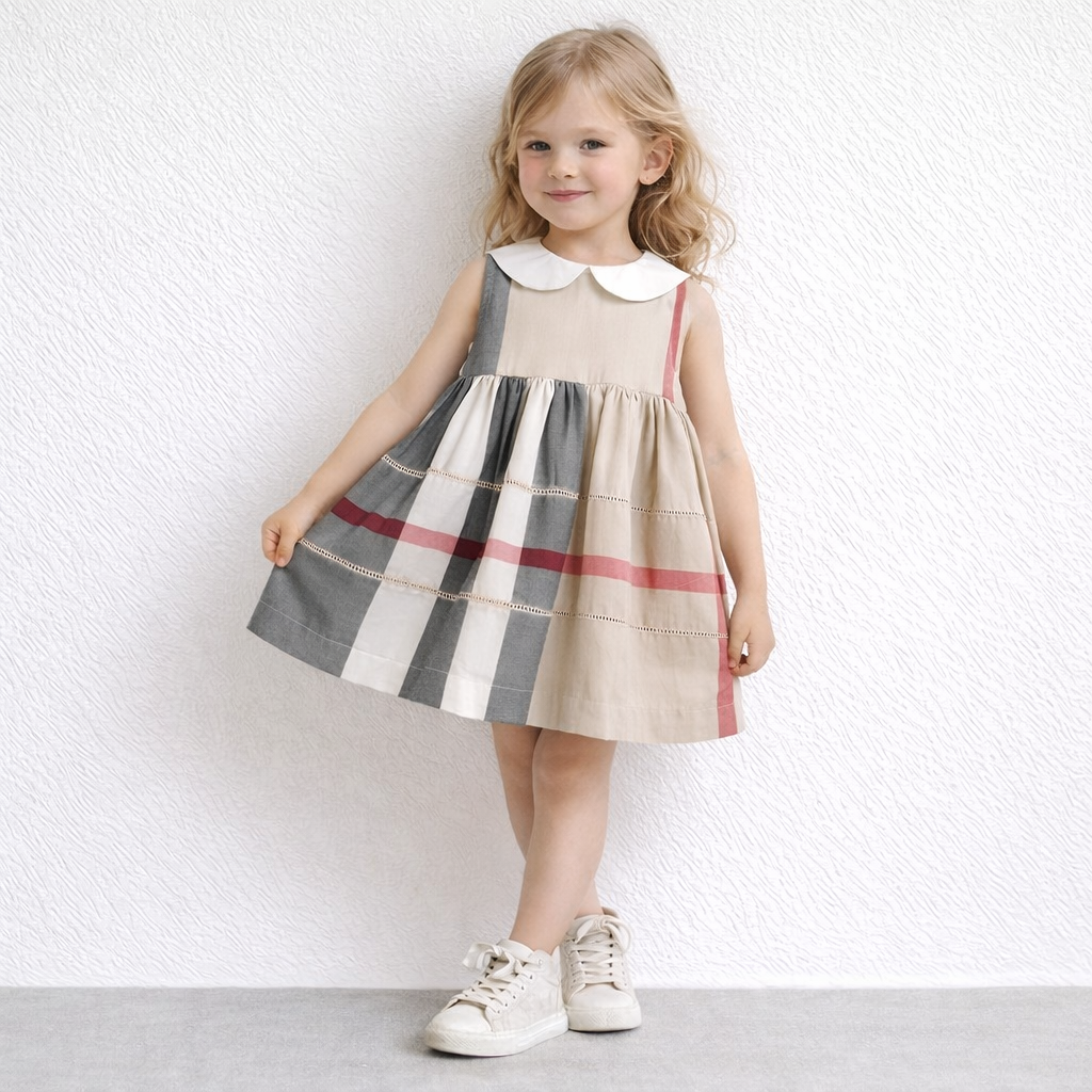 Beige Plaid NYC Dress, Baby & Toddler clothing, ONEAKIDS 7