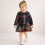 Classic Plaid Scottish Girls' Dress