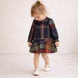 Classic Plaid Scottish Girls' Dress