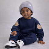 Conjunto de sudadera y pantalón deportivo unisex con mangas de oso