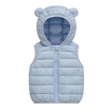 Kids' Unisex Bear Sleeveless Puffer Vest