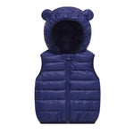 Kids' Unisex Bear Sleeveless Puffer Vest