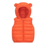 Kids' Unisex Bear Sleeveless Puffer Vest