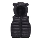 Kids' Unisex Bear Sleeveless Puffer Vest