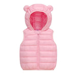 Kids' Unisex Bear Sleeveless Puffer Vest