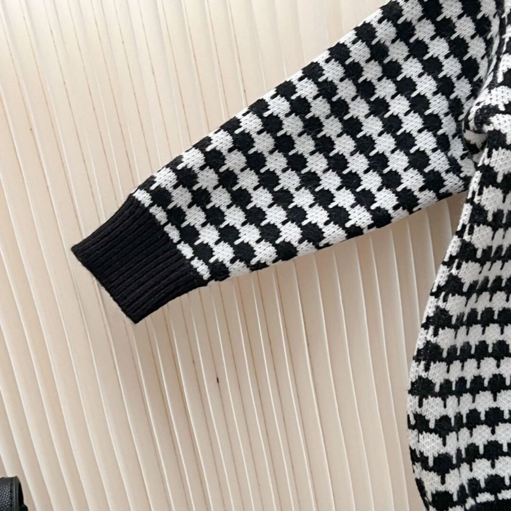 Knit Cotton Girls' Cardigan & Skirt Set