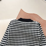 Knit Cotton Girls' Cardigan & Skirt Set