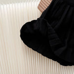 Knit Cotton Girls' Cardigan & Skirt Set