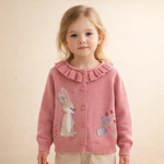 Knit Girls' Bunny Cardigan