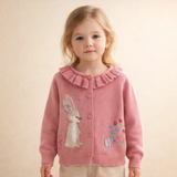 Knit Girls' Bunny Cardigan