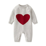 Knit Heart Baby and Toddler Romper