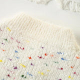 Knitted Heart Sweater & Ruffle Skirt