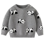 Little Boys' Knit Cotton Panda Sweater / Pullover