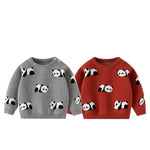 Little Boys' Knit Cotton Panda Sweater / Pullover