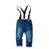 Little Explorer Suspender Pants & Shirt Set