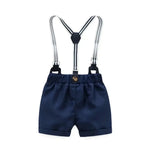 Little Gentleman Dinosaur Suspender Set