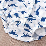 Little Gentleman Dinosaur Suspender Set