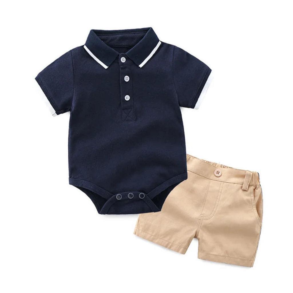 Little Gentleman Shorts & Bodysuit Set