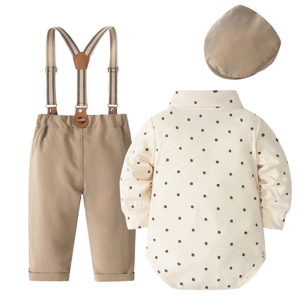 Little Gentleman Winter Charm Suspender Outfit