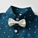 Little Gentleman's Formal Pants & Stary Shirt Set