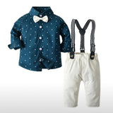 Little Gentleman's Formal Pants & Stary Shirt Set