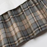 Long Sleeve Vintage Plaid Girls’ Dress