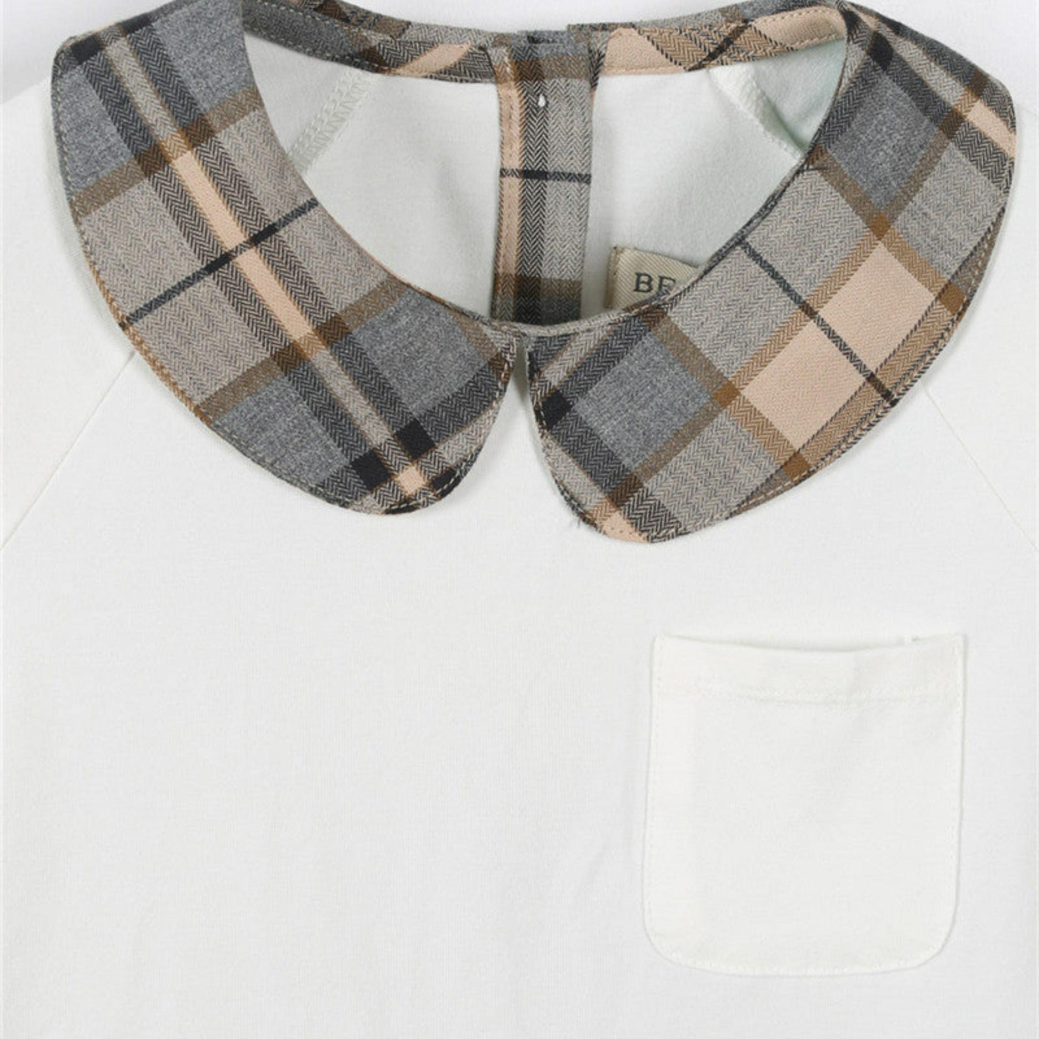 Long Sleeve Vintage Plaid Girls’ Dress