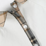 Long Sleeve Vintage Plaid Girls’ Dress