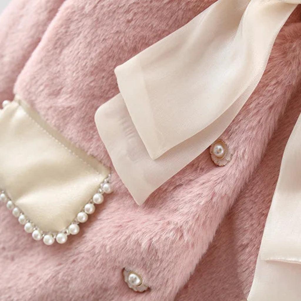 Luxurious faux fur little girls' Jacket