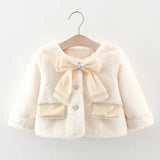 Luxurious faux fur little girls' Jacket