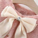Luxurious faux fur little girls' Jacket