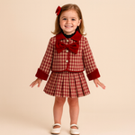 Marron Warm Winter Jacket & Classic Skirt