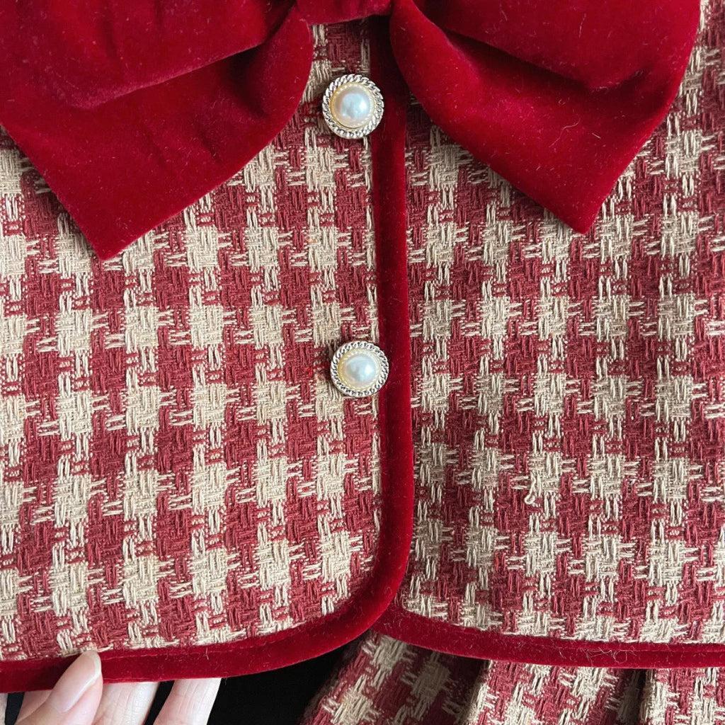 Marron Warm Winter Jacket & Classic Skirt