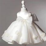 Mia Bella All White Flower Girl Dress