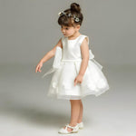 Mia Bella All White Flower Girl Dress