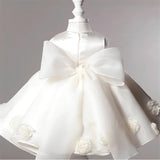 Mia Bella All White Flower Girl Dress