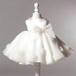 Mia Bella All White Flower Girl Dress
