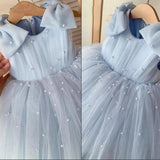 Montauk Flower Girl Dress with Pearls
