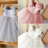 Montauk Flower Girl Dress with Pearls