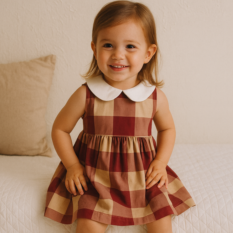 organic cotton toddler dresses Organic Cotton Ruffle Dress 2-3y By Bugandbeankids
