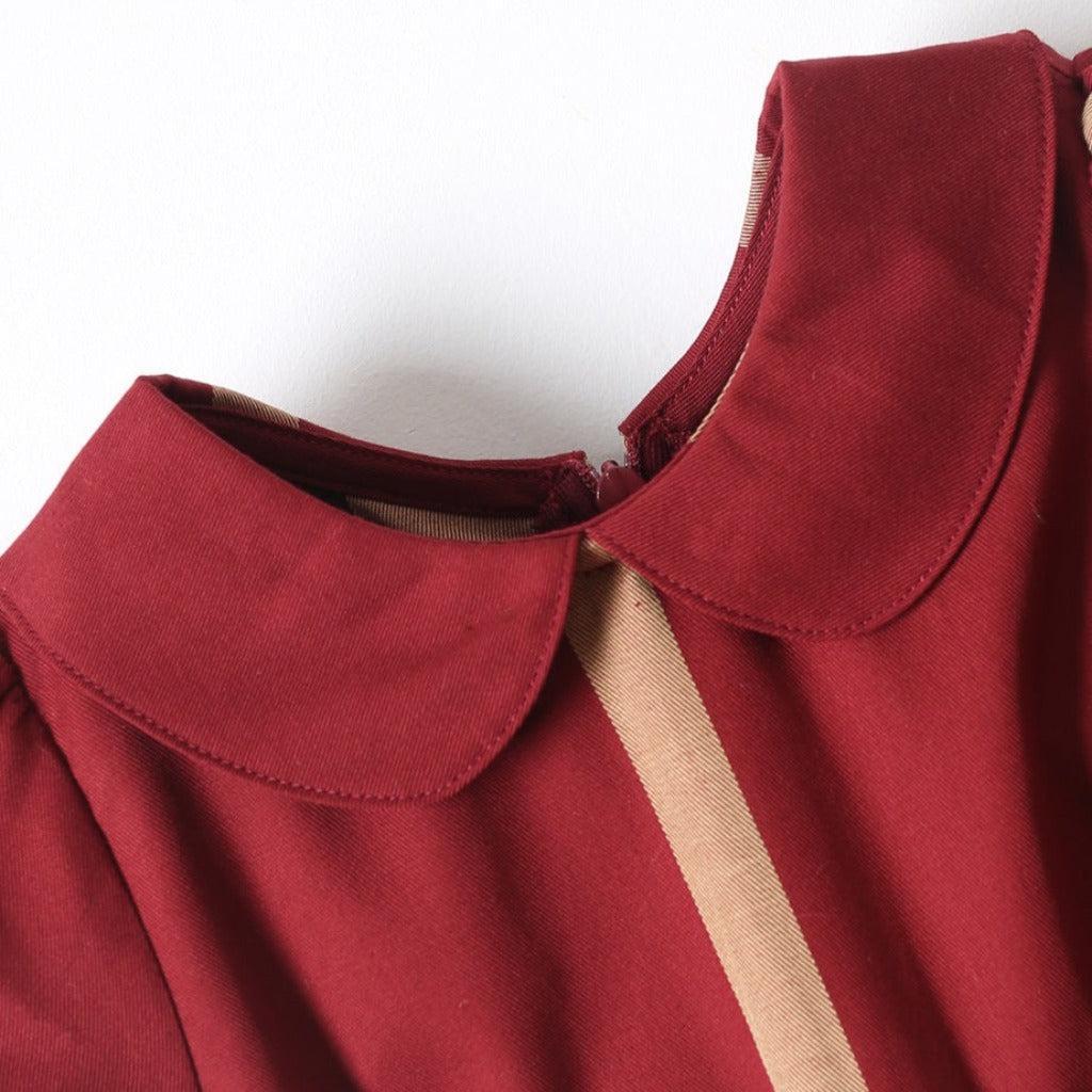 Organic Cotton Red Plaid Dress