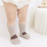 PREMIUM NON-SLIP / ANTI-SKID GRIP KIDS’ SOCKS 6-PAIR SET