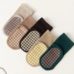 PREMIUM NON-SLIP / ANTI-SKID GRIP KIDS’ SOCKS 6-PAIR SET