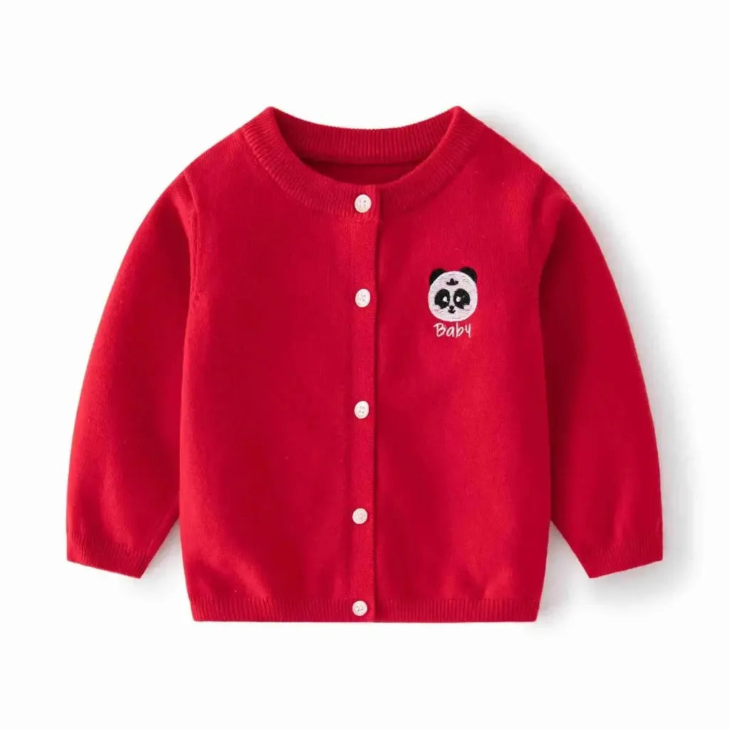 Panda Parker Unisex Cardigan for Kids