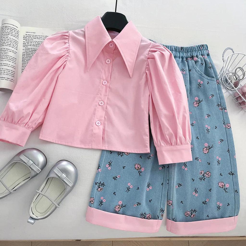 Pastel Floral Winter 3 Piece Outfit